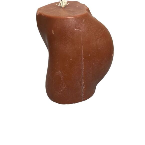Caiyu Caia Petit Derriere Booty Candle Brown Single Wick 100% Soy Wax NIB New - Picture 3 of 9